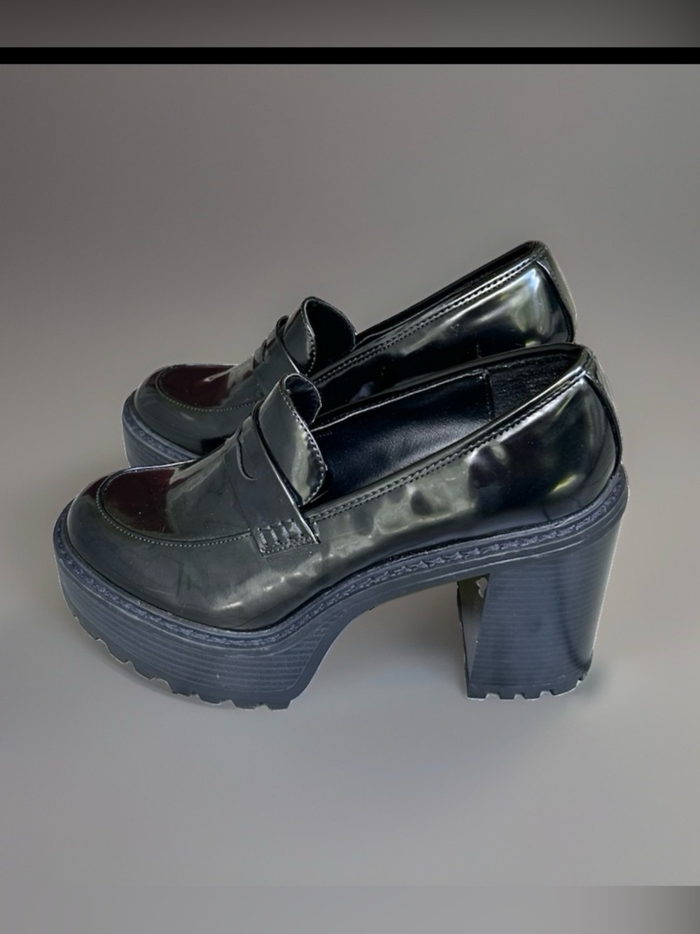 Madden Girl Chunky Block Heel Platform Y2K Goth Shoes ~8